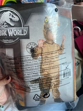 Jurassic World Brown Dinosaur Toddler Costume Size 2T